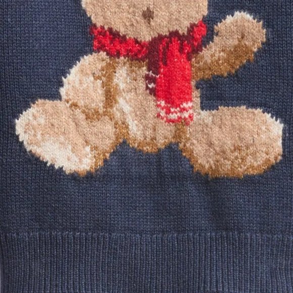 baby GAP Navy Sweater with Bear - Picture 15 of 16
